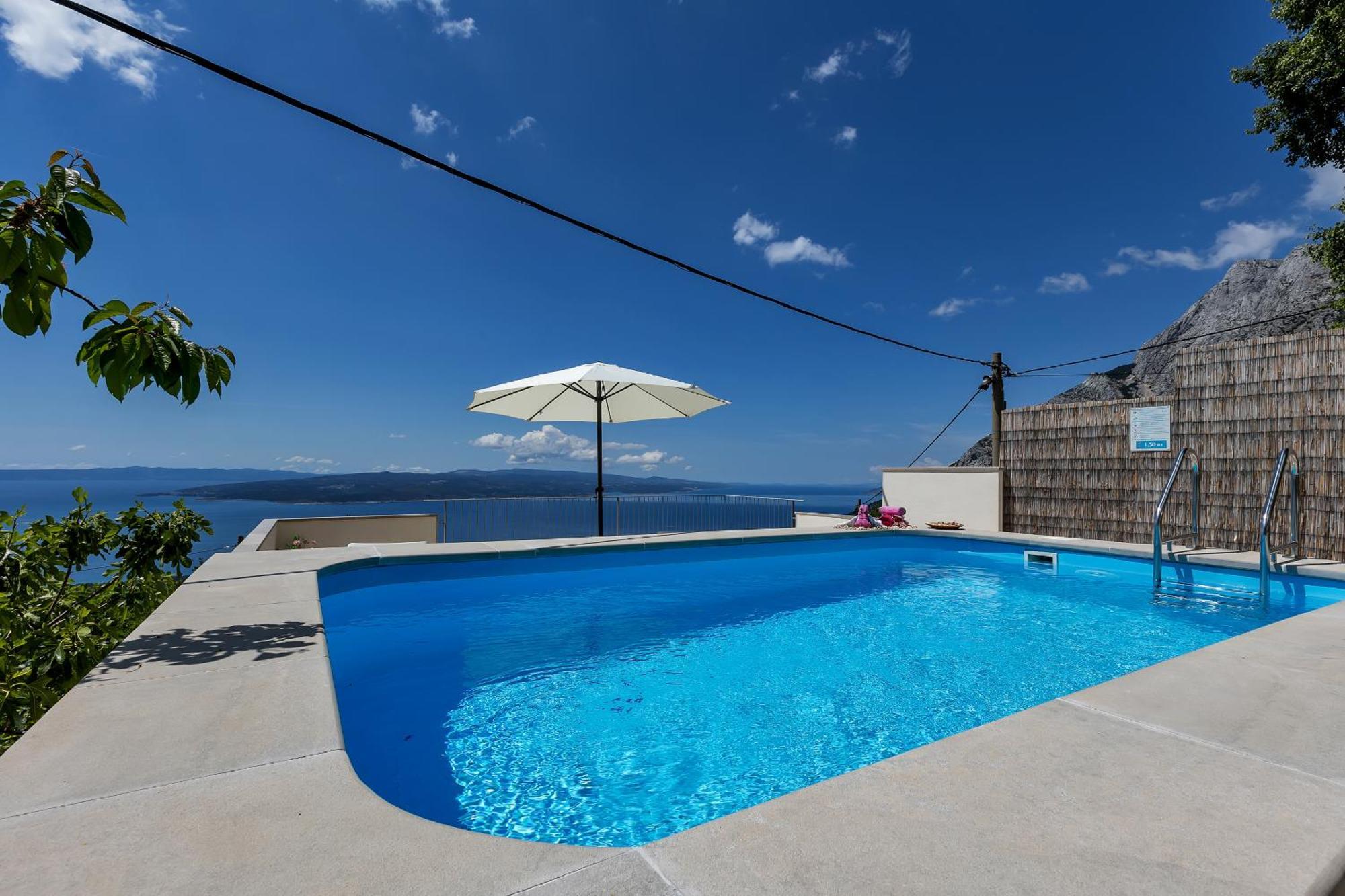 Holiday Home Marta With Heated Pool,Grill,Sea View Bast Extérieur photo
